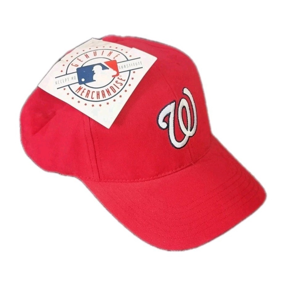 Washington Nationals MLB Baseball Cap Hat Twins Enterprise Strapback Red NWT